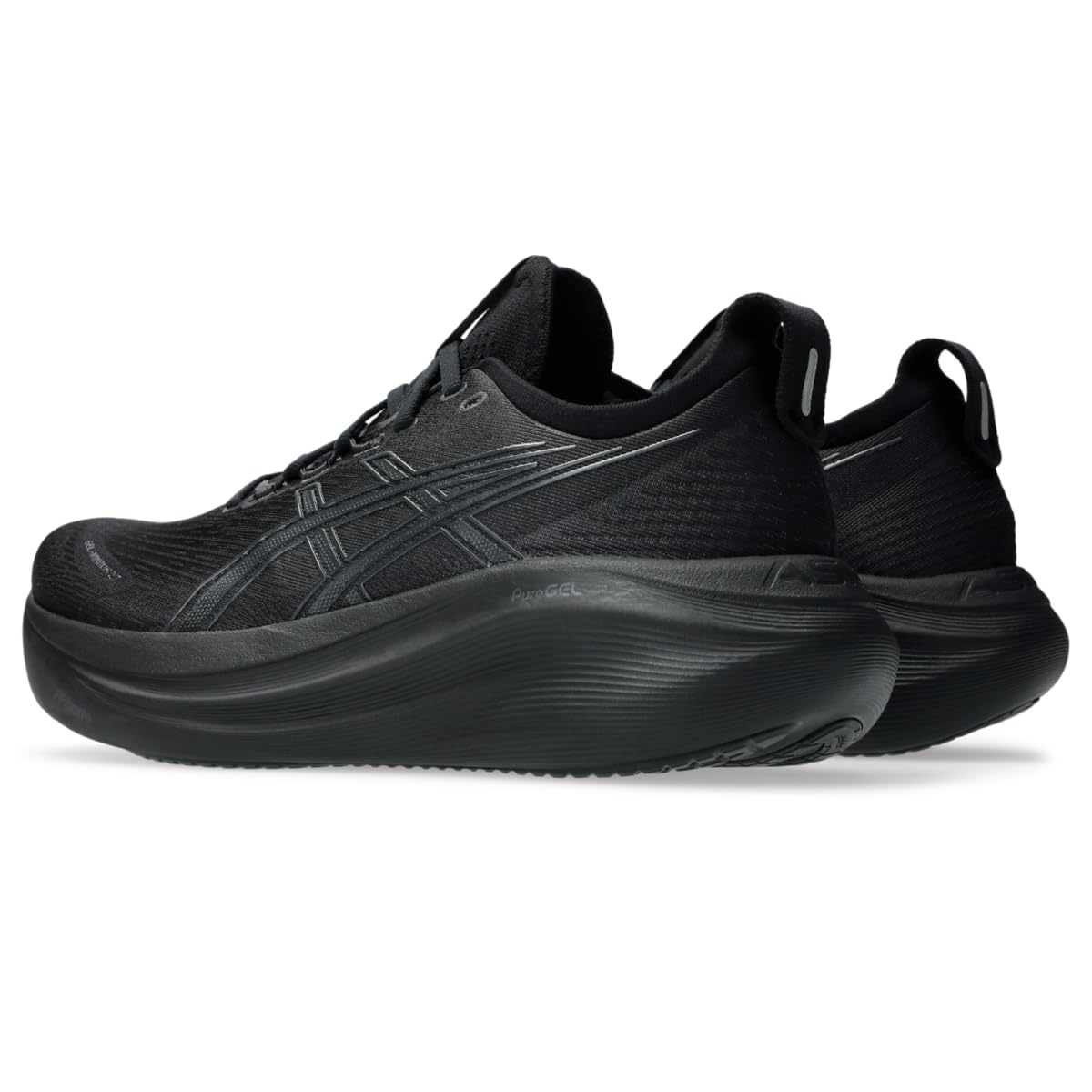ASICS Men's Gel-Nimbus 27 Running Shoes, 9.5, Black/Graphite Grey
