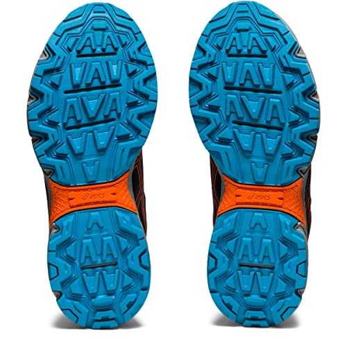 ASICS Kid's Gel-Venture 8 Grade School Running Shoes, 4.5, Black/Marigold Orange