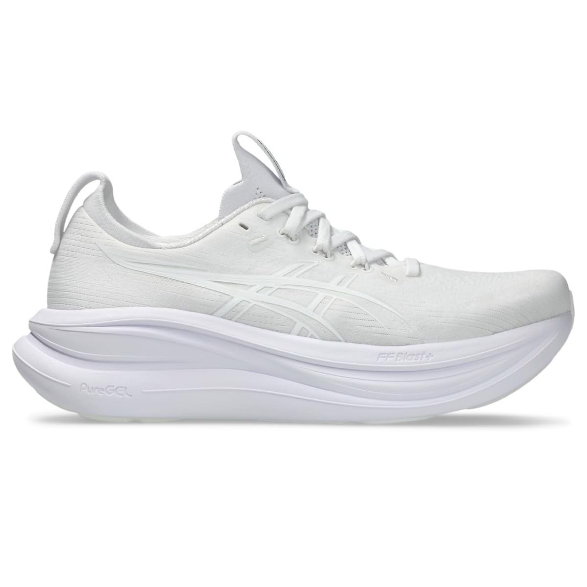 ASICS Women's Gel-Nimbus 28 Running Shoes, 5.5, White/White
