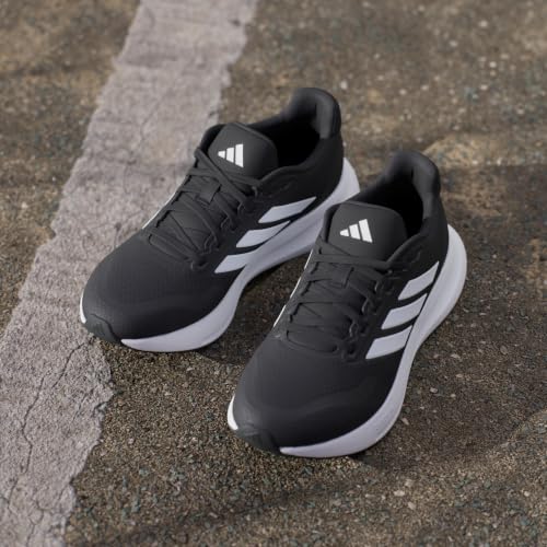 Adidas Women's Run Falcon 5, Black/White/Black, 7.5