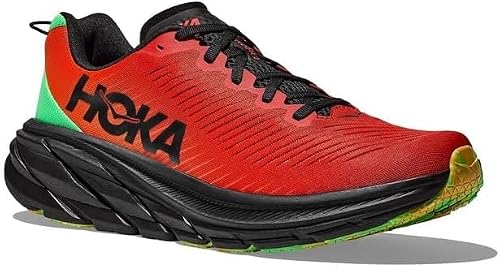HOKA ONE ONE Men's Rincon 3 Running Shoes, Red Alert/Flame, - alternate view 5