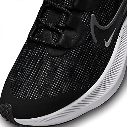 Nike Zoom Winflo 8 Shield Women's Road Running Shoes (Black/Metallic Silver/Thunder Blue/Iron Grey, US Footwear Size System, Adult, Women, Numeric, Medium, 11)