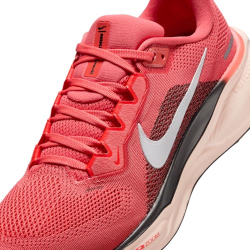 Nike AIR Zoom Pegasus 41 Womens Laced Shoes, MAGICEMBERWHITE-Black-WASHEDCORAL, 39 EU