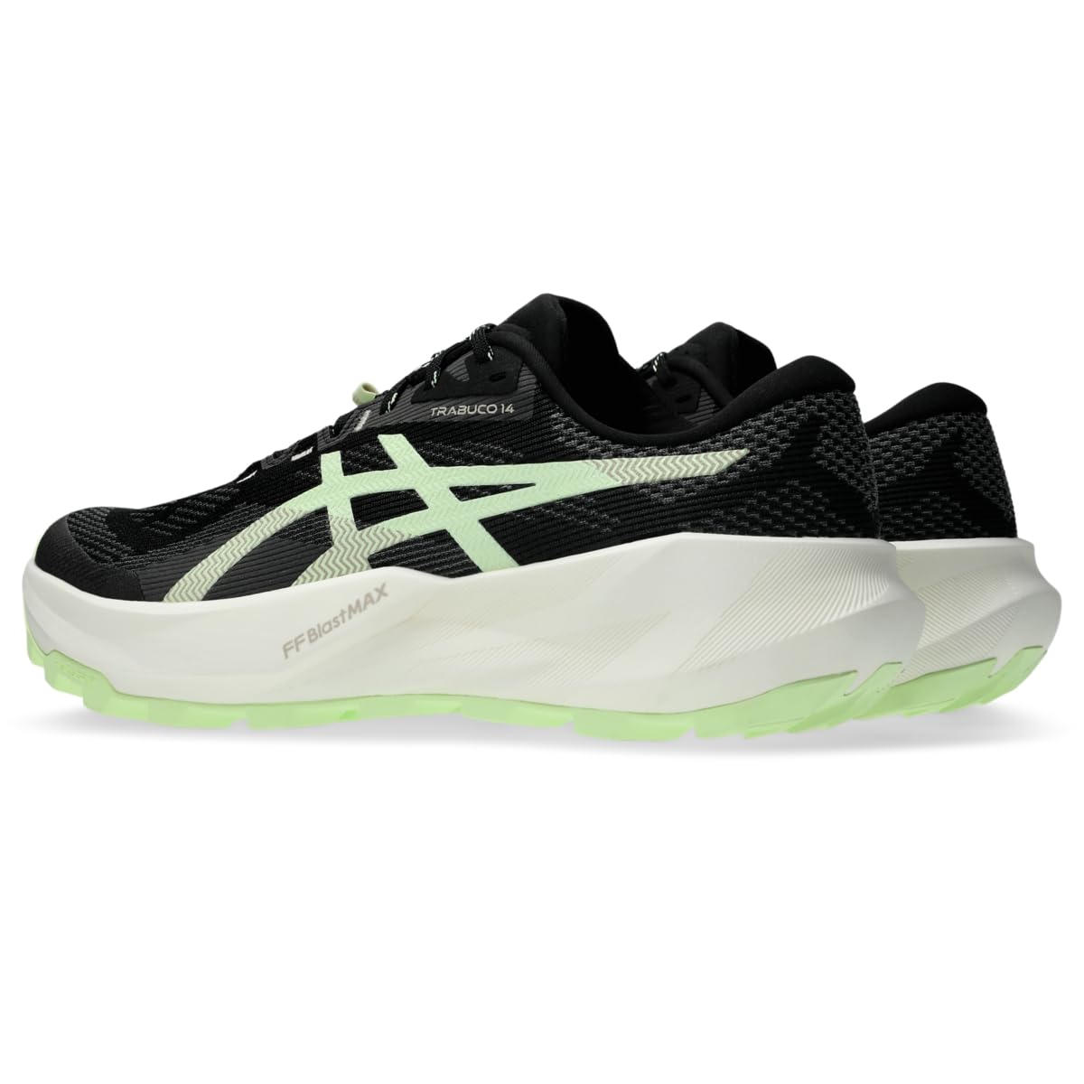 ASICS Men's Trabuco 14 Running Shoes, 9.5, Black/Illuminate Yellow