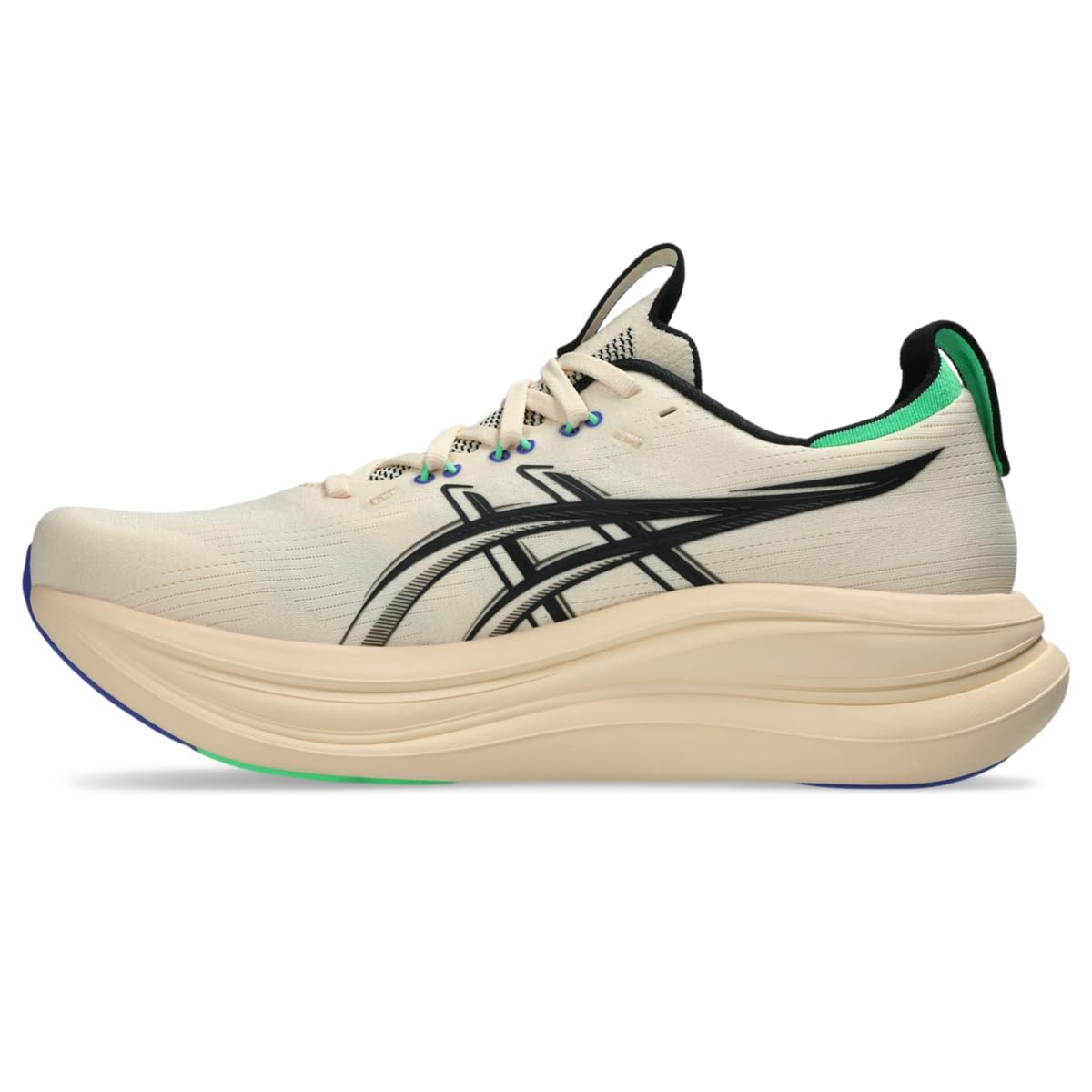 ASICS Men's Gel-Nimbus 28 Running Shoes, 10.5, Seashell/Black