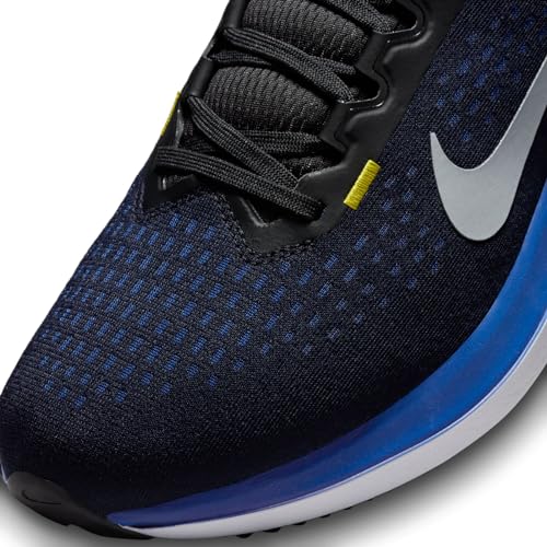 Nike Men's Air Winflo 10 Breathable Mesh Running Shoes Sneaker (Black/Wolf Grey/Racer Blue, US Footwear Size System, Adult, Men, Numeric, Medium, 10.5)
