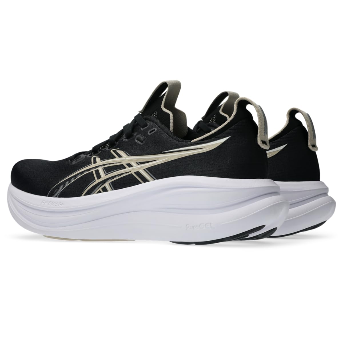 ASICS Men's Gel-Nimbus 28 Running Shoes, 10.5, Black/Feather Grey - alternate product view 4