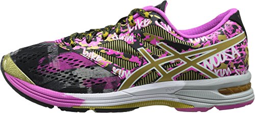 ASICS Women's Gel-Noosa TRI 10 Gr Running Shoe, Black/Gold/Gold Ribbon, 5.5 M US