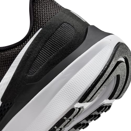 Nike Women's Air Zoom Structure 25 WomSneaker, Black White Dark Smoke Grey, 6 US