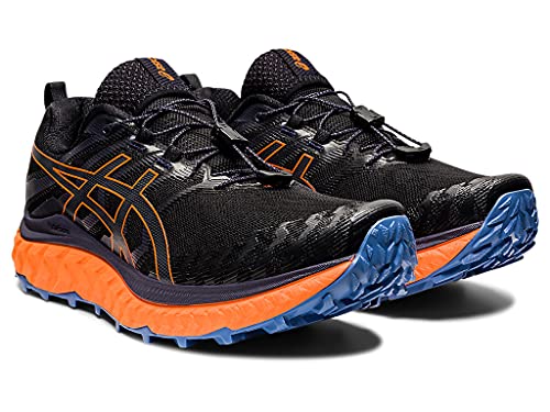ASICS Men's Trabuco Max Running Shoes, 10.5, Black/Shocking Orange