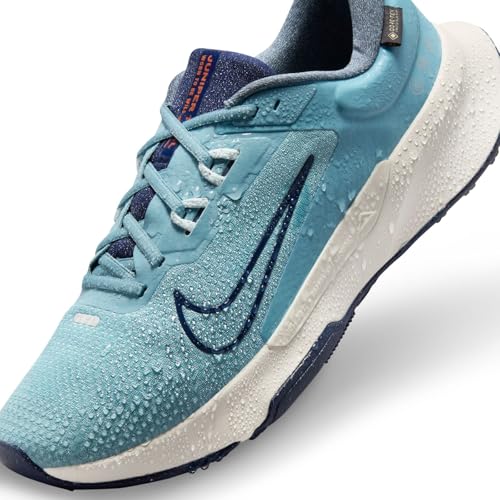 Nike Juniper Trail 2 GTX V2 Mens Running Trainers HM9734 Sneakers Shoes (UK 10.5 US 11.5 EU 45.5, Denim Turquoise Midnight Navy 402)