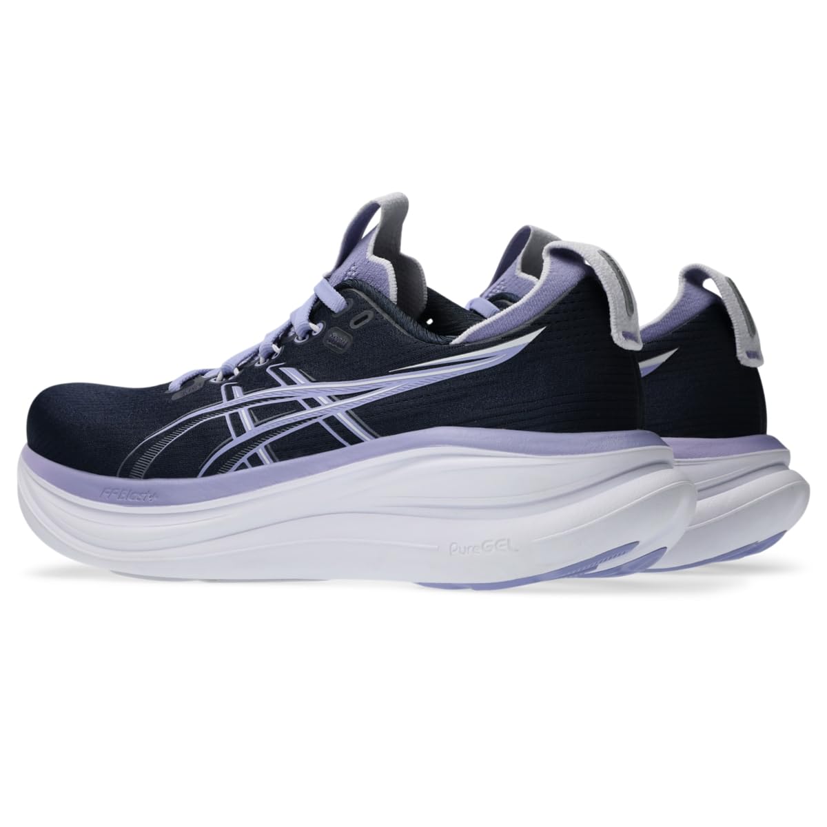 ASICS Women's Gel-Nimbus 28 Running Shoes, 5.5, Midnight/Bluebell