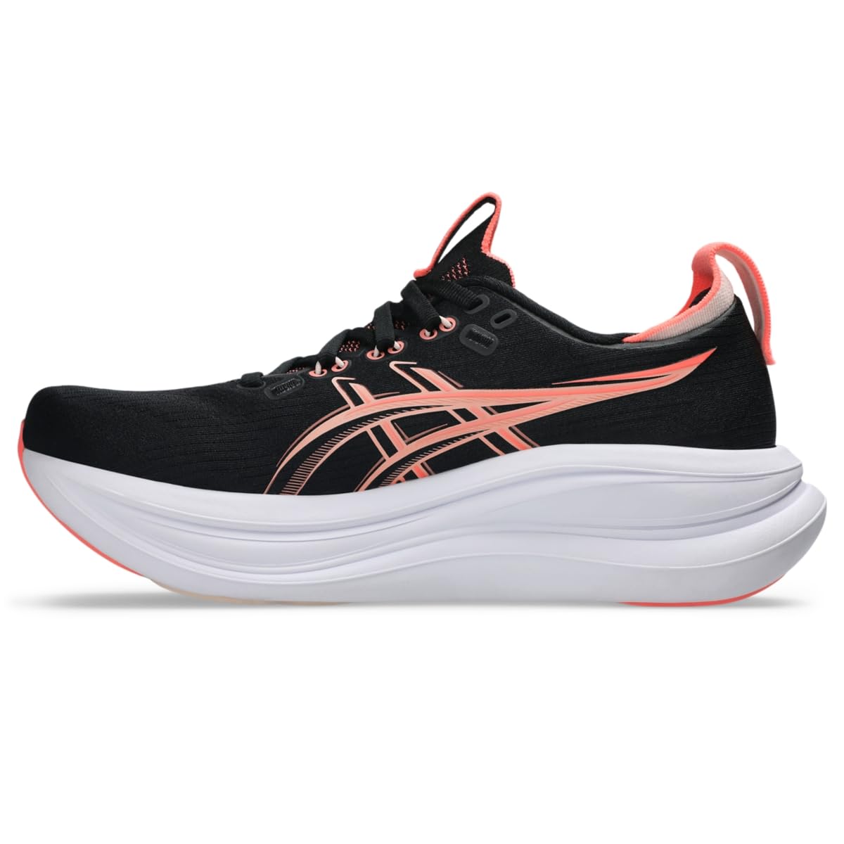 ASICS Women's Gel-Nimbus 28 Running Shoes, 5.5, Black/Pearl Pink