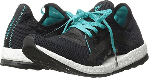 Adidas Performance Women's Pure Boost X Running Shoe,Black/Shock Green/Black,8.5 M US
