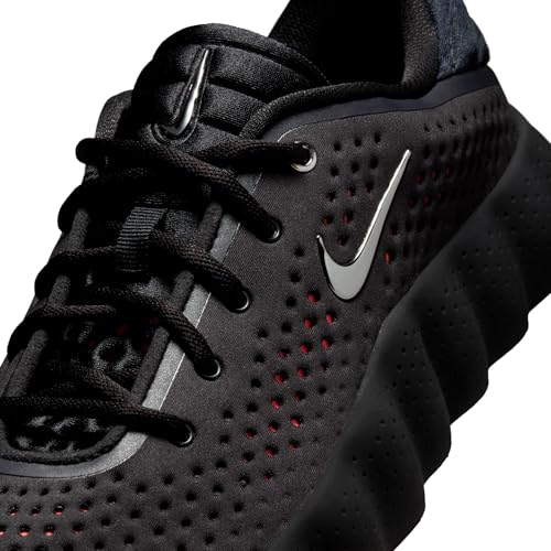 Nike Mind 002 Black Hyper Crimson, HQ4308-001, Futuristic Hybrid Sneaker, Knit, Sensory Footwear, Black Hyper Crimson, 28.0 cm