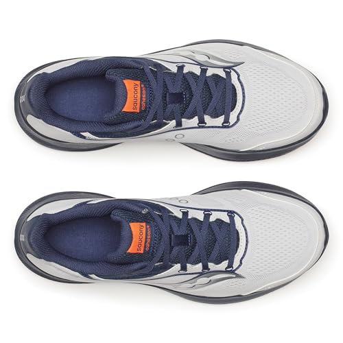 Saucony Men's Cohesion 18 Sneaker, Fog/Navy, 12