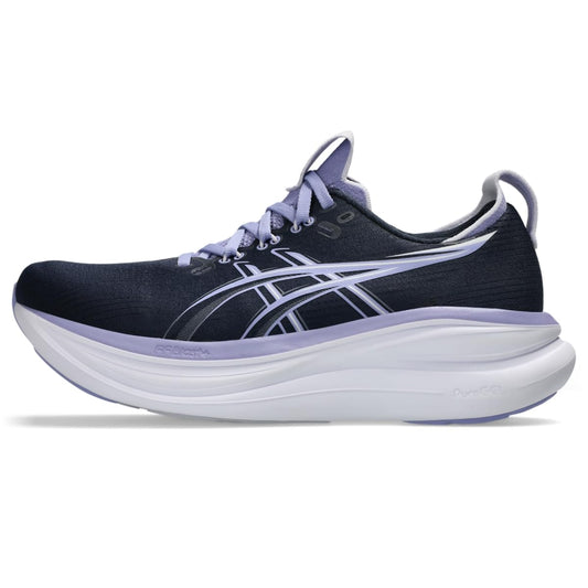 ASICS Women's Gel-Nimbus 28 Running Shoes, 5.5, Midnight/Bluebell