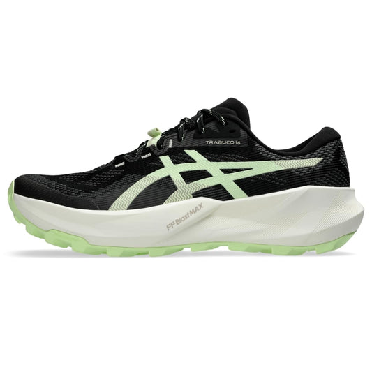 ASICS Men's Trabuco 14 Running Shoes, 9.5, Black/Illuminate Yellow