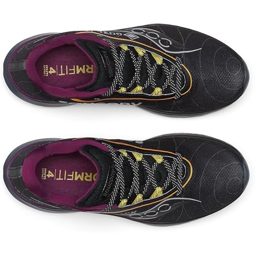 Saucony Women's Kinvara 15 GTX Sneaker, Black/Shadow, 10