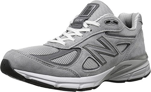 New Balance Men's Made in US 990 V4 Sneaker, Grey/Castlerock, 13 M US