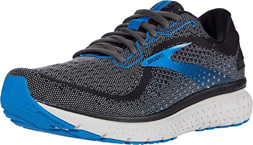 Brooks Mens Glycerin 18 Running Shoe - Black/Ebony/Blue - D - 8.5
