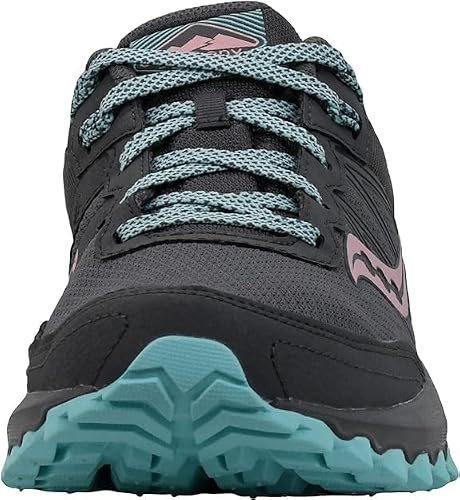 Saucony Women's Excursion TR14 Running Shoe, Grey/Pink/Aqua, 8 W US