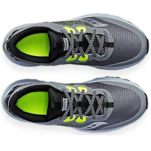 Saucony Men's Aura Tr Sneaker, Cinder/Citron, 11.5