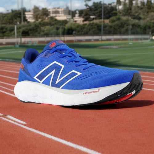 New Balance Men's Fresh Foam X 880 V14 Running Shoe, Blue Oasis/Atlantic Blue/True Red, 11 M