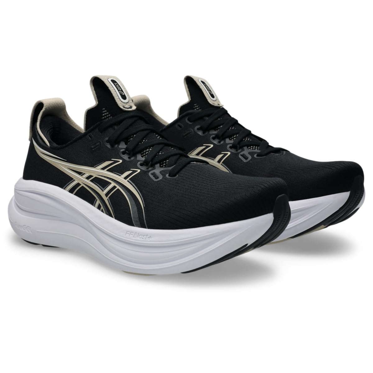ASICS Men's Gel-Nimbus 28 Running Shoes, 10.5, Black/Feather Grey - alternate product view 3