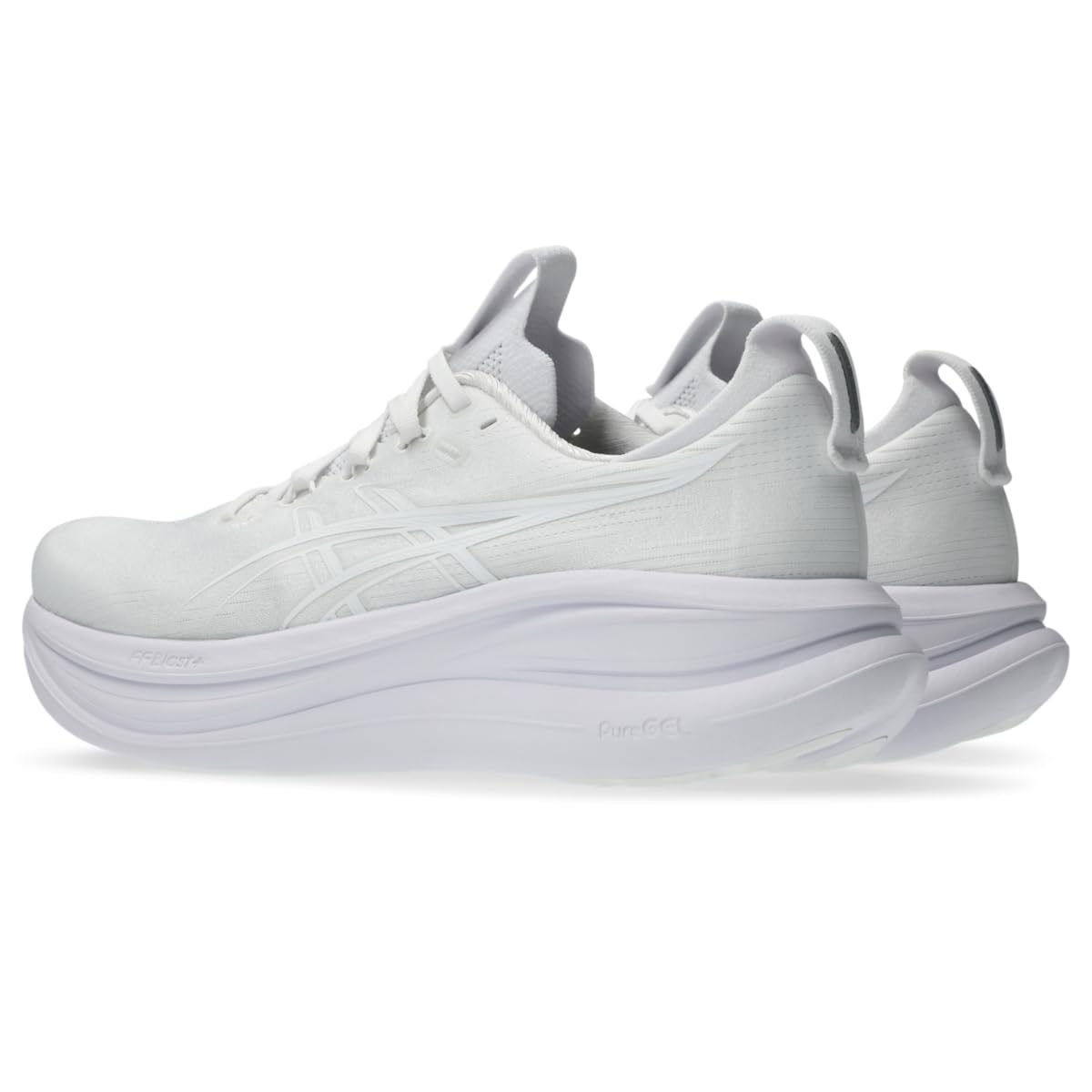 ASICS Men's Gel-Nimbus 28 Running Shoes, 10.5, White/White