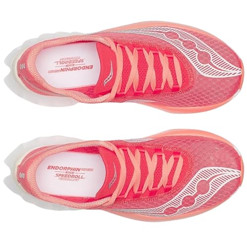 Saucony Women's Endorphin Pro 4 Sneaker, Coral, 8