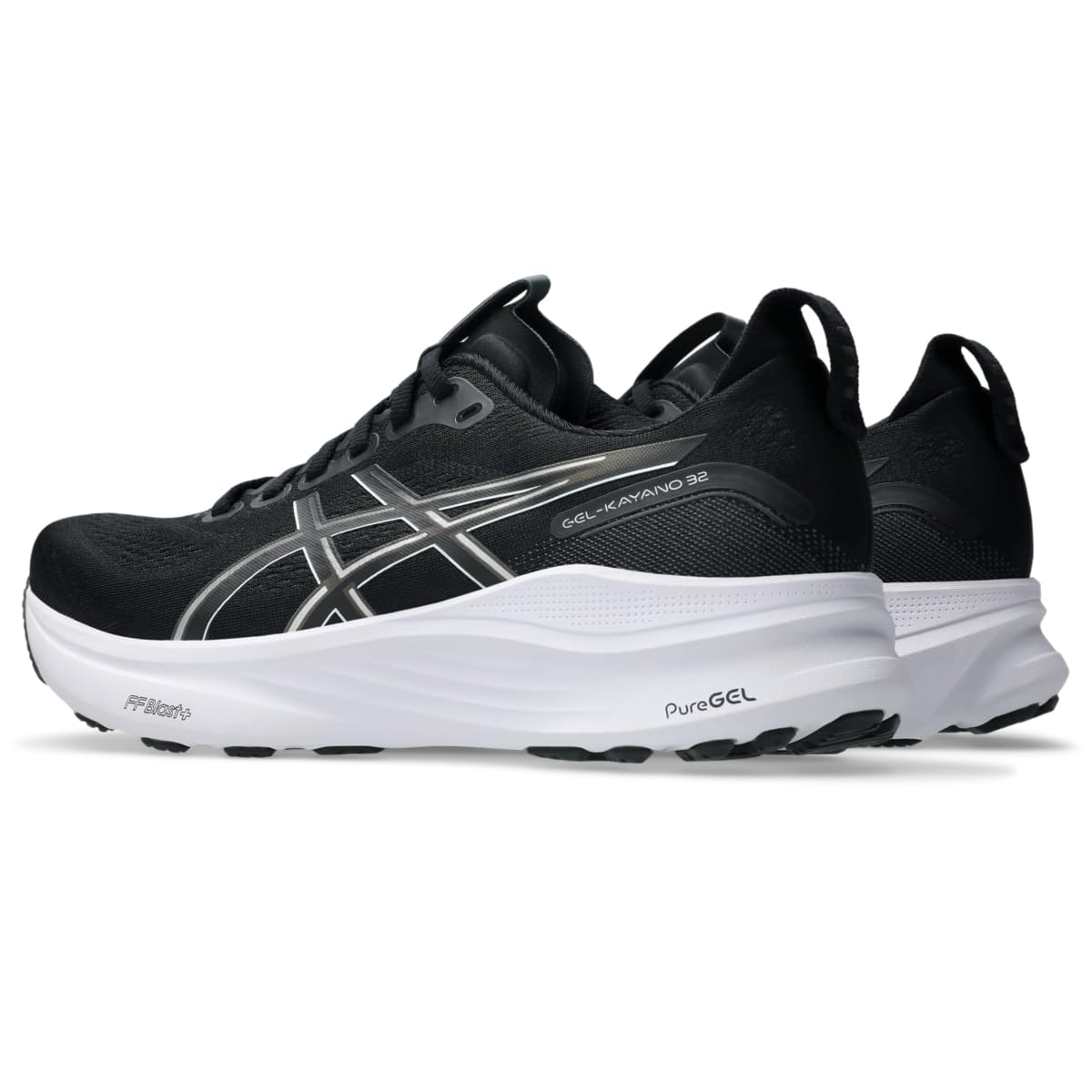 ASICS Men's Gel.Kayano 32 Running Shoes, 12, Black/White