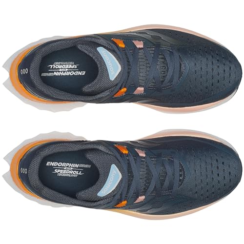 Saucony Women's Endorphin Speed 4 Sneaker, Dusk/Peel, 10