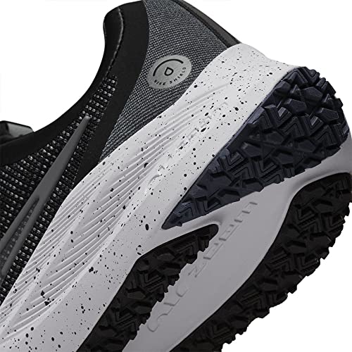Nike Zoom Winflo 8 Shield Women's Road Running Shoes (Black/Metallic Silver/Thunder Blue/Iron Grey, US Footwear Size System, Adult, Women, Numeric, Medium, 11)