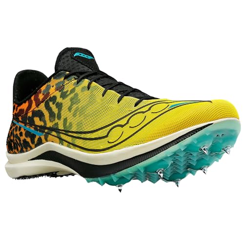 Saucony Women's Endorphin Cheetah Sneaker, Black/Vizi, 10