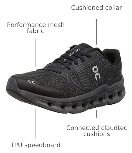 On Men's Cloudgo Sneakers, Black/Eclipse, 12.5 Medium US