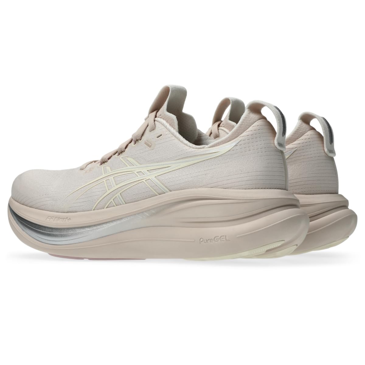 ASICS Women's Gel-Nimbus 28 Running Shoes, 5.5, Mineral Beige/Cream