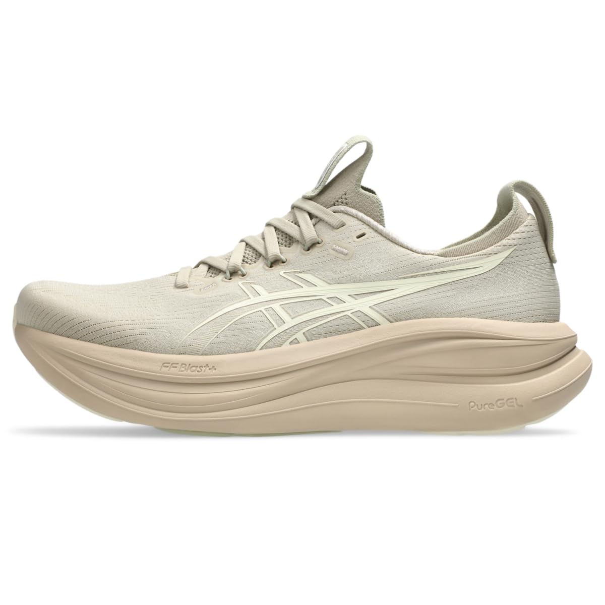 ASICS Men's Gel-Nimbus 28 Running Shoes, 10.5, Feather Grey/Cream - product image