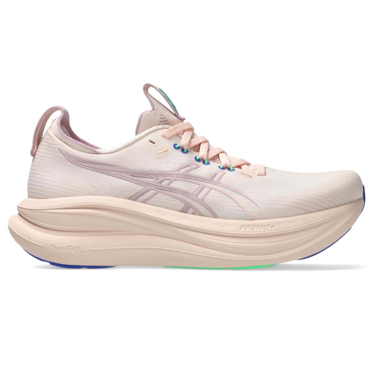 ASICS Women's Gel-Nimbus 28 Running Shoes, 5.5, Pearl Pink/MORGANITE