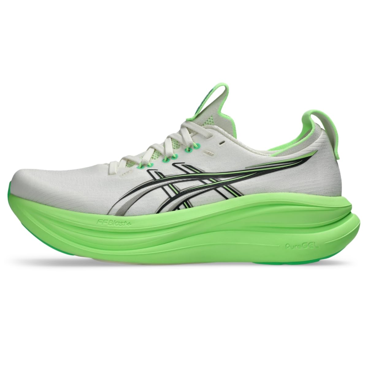 ASICS Men's Gel-Nimbus 28 Running Shoes, 10.5, Cream/Black - product image