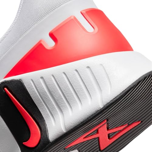 NIKE Free Run Next Nature Men's Trainers Gym Fitness Shoes, White Bright Crimson Black, 13
