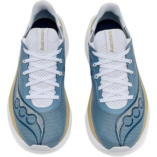 Saucony Women's Endorphin Pro 5 Sneaker, Storm/Gilded, 9.5