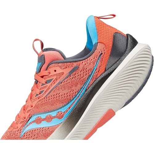 Saucony Women's Echelon 9 Sneaker, Coral/Ocean, 7