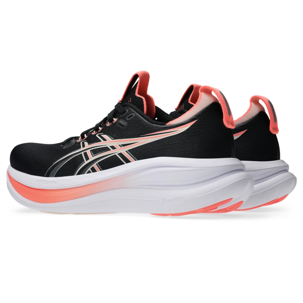 ASICS Women's Gel-Nimbus 28 Running Shoes, 5.5, Black/Pearl Pink