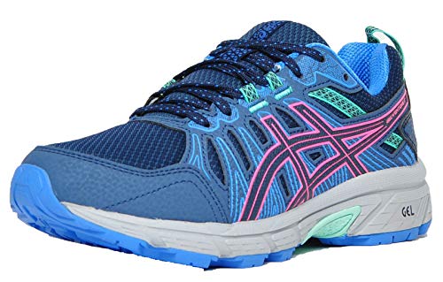 ASICS Women's Gel-Venture 7 Running Shoe, Peacoat Hot Pink, 32 EU
