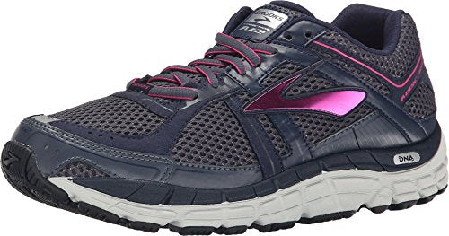 Brooks Women's Addiction 12 Running Shoes (Ombre Blue/Obsidian/Fuchsia Purple, 5.5)