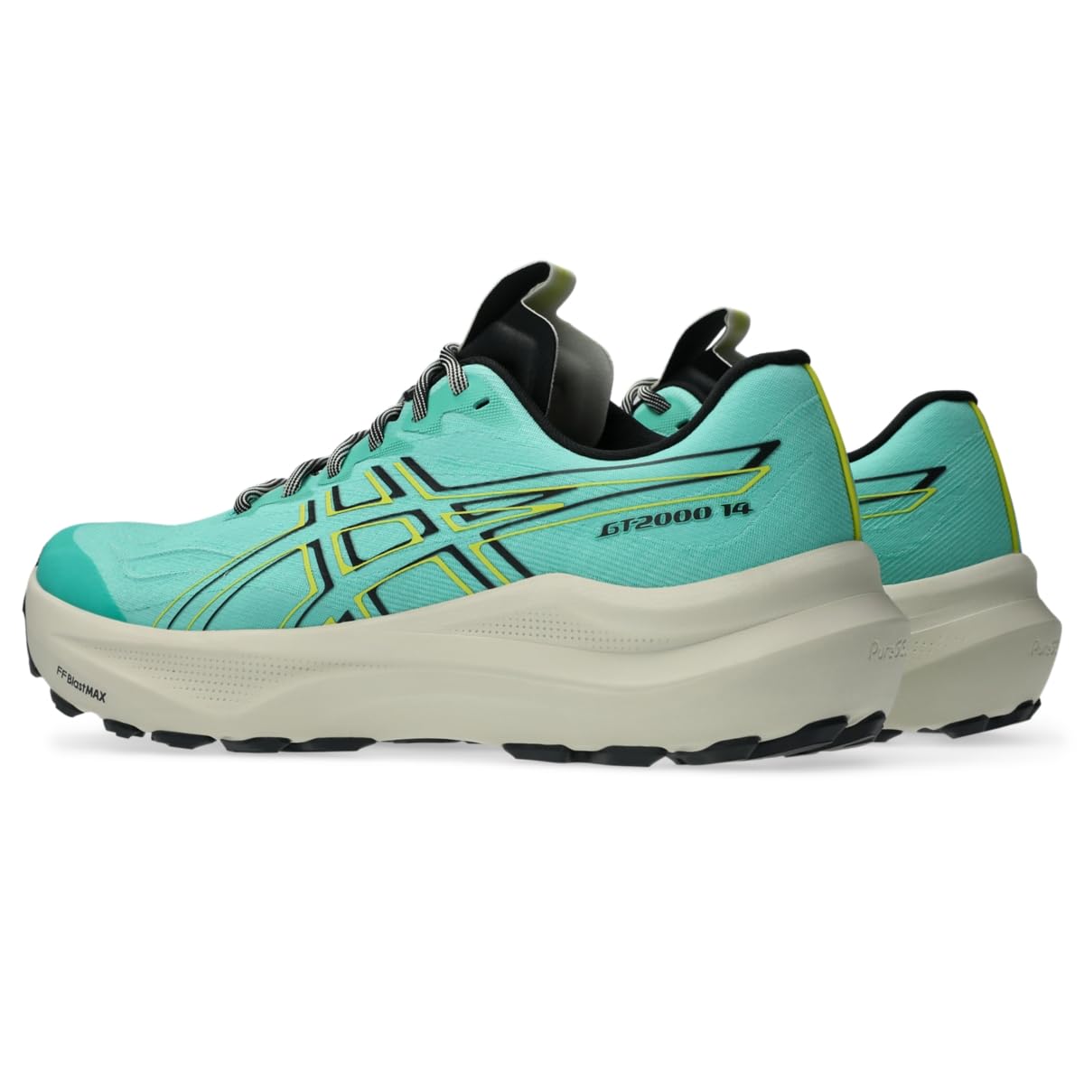 ASICS Men's GT.2000 14 Running Shoes, 10, Aurora Green/Cacti - alternate product view 3