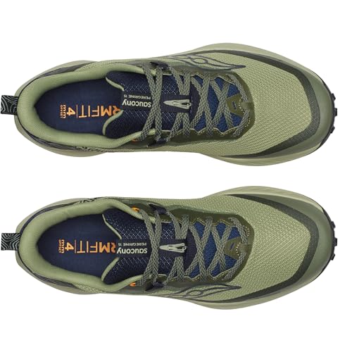 Saucony Women's Peregrine 15 Gore-Tex Waterproof Sneaker, Hemlock/Dusk, 7