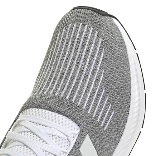 adidas Men's Swift Run 1.0, Grey/White/Black, 10