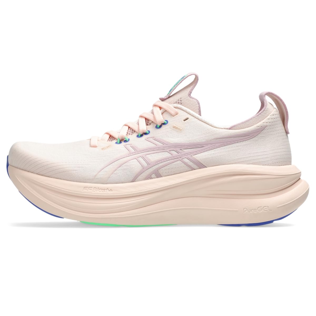 ASICS Women's Gel-Nimbus 28 Running Shoes, 5.5, Pearl Pink/MORGANITE